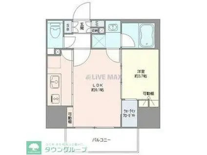 SYFORME OMIYA(1LDK/4階)の間取り写真