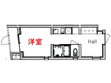 CIRCLEGARDENKAMATA(ワンルーム/1階)の間取り写真