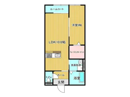 肥薩おれんじ鉄道 上川内駅 車で6分 2階建 築6年(1LDK/2階)の間取り写真