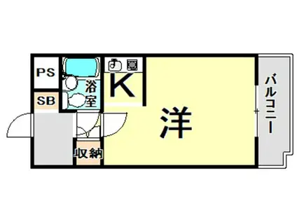 ラ・メゾン(1K/1階)の間取り写真