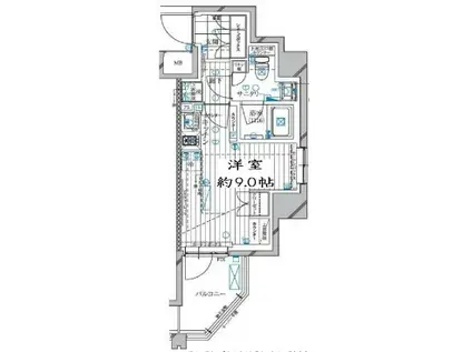 REGALIZ高田馬場II レガリス高田馬場II(ワンルーム/3階)の間取り写真
