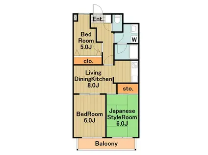 橋本大河原ビル(3LDK/3階)の間取り写真
