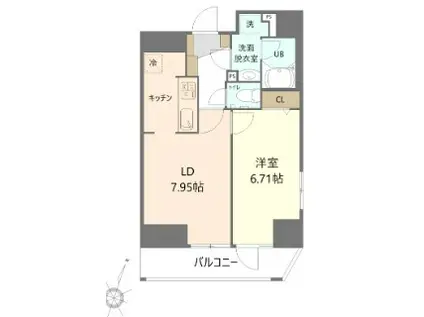 HOPECITY秋葉原 ホープシティ秋葉原(1LDK/9階)の間取り写真