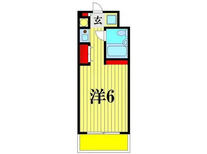 ウエルネス馬橋(ワンルーム/10階)の間取り写真