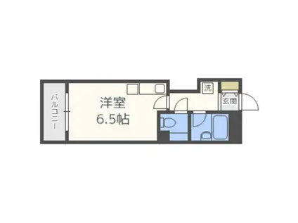 ライフステージIII(ワンルーム/3階)の間取り写真