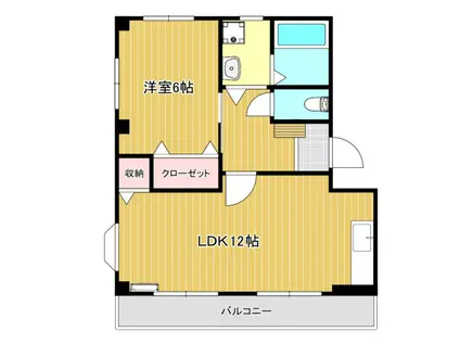 マイライフIII(1LDK/3階)の間取り写真