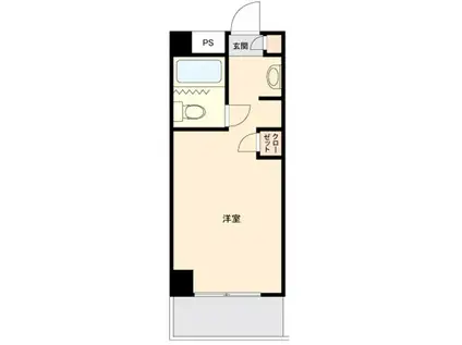 トップ衣笠第5(ワンルーム/5階)の間取り写真