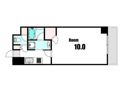 GRANDJETE FUNAIRI(1K/7階)の間取り写真