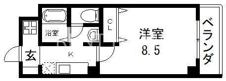Mプラザ布施弐番館(1K/11階)の間取り写真