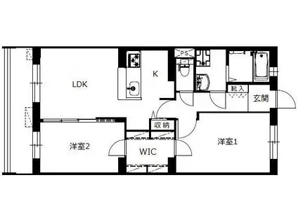 MAFTY(2LDK/3階)の間取り写真