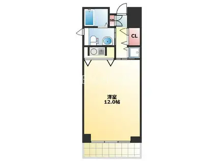 ＪＲ関西本線 ＪＲ難波駅 徒歩3分 10階建 築22年(ワンルーム/10階)の間取り写真