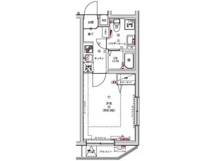 エスペルーモ本所吾妻橋(1K/2階)の間取り写真