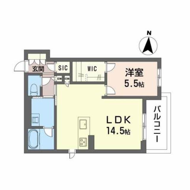 SHAMAISON 青山通(1LDK/3階)の間取り写真