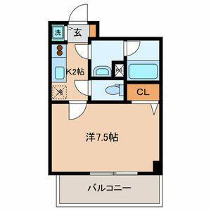 HOUSE PLUS ONE(1K/4階)の間取り写真
