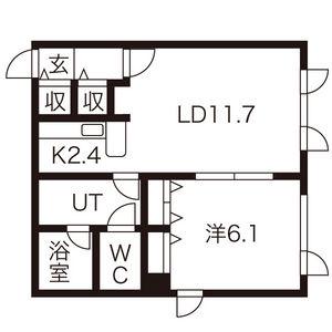 ST32(1LDK/3階)の間取り写真