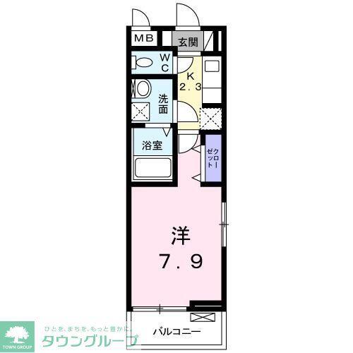 ルミナス(1K/3階)の間取り写真