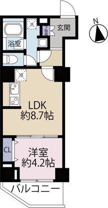 リリーフォート板橋大山(1LDK/3階)の間取り写真