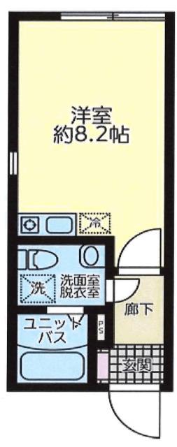 B.E.GRAND清澄白河(ワンルーム/3階)の間取り写真