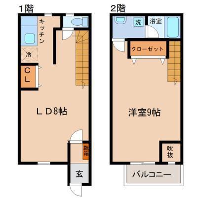 BEANS HOUSE(1LDK/1階)の間取り写真