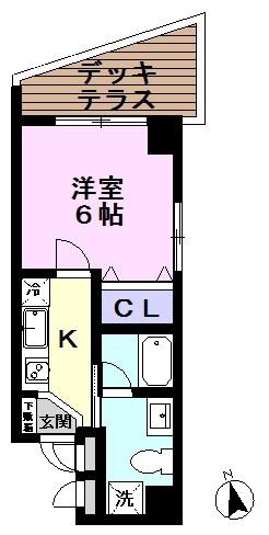 エストゥペンド(1K/1階)の間取り写真