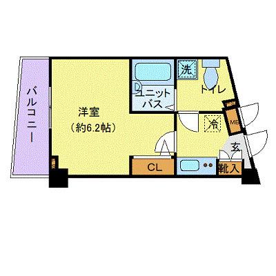フェニックス池袋弐番館(1K/2階)の間取り写真