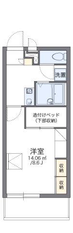 レオパレスフローレセア(1K/3階)の間取り写真