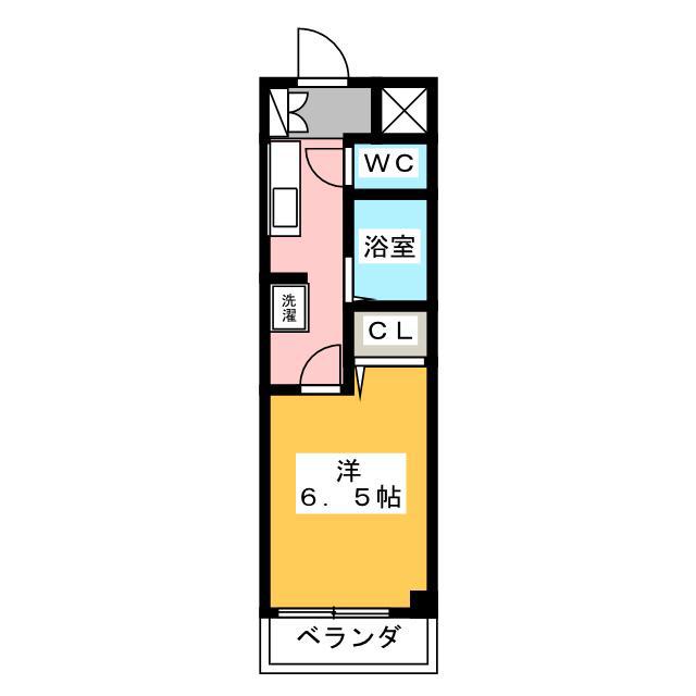 SUN OKABE 8(1K/3階)の間取り写真