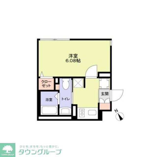 THE RESIDENCE ICHIGAYADAIMACHI(1K/1階)の間取り写真