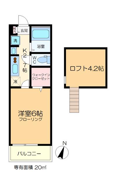 ベラージュ(1K/3階)の間取り写真