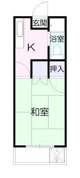 コーポホワイト(1K/3階)の間取り写真