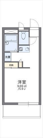 レオパレスマツヤ(1K/2階)の間取り写真