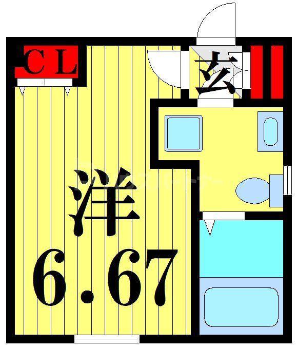 マイナビSTAY西新井(ワンルーム/3階)の間取り写真