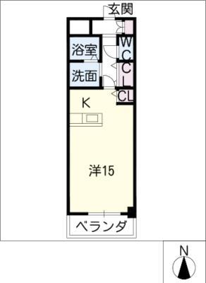 カーサ ソラティーオ(ワンルーム/1階)の間取り写真
