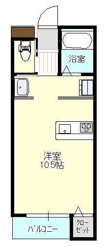 R-FINESSE(1K/1階)の間取り写真