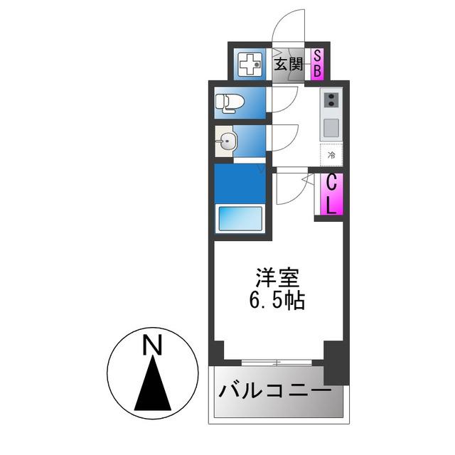 ARCOBALENO OSAKA FUSE(1K/8階)の間取り写真