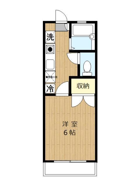 パレス三幸92(1K/1階)の間取り写真