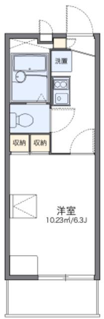 レオパレスWAKABASEKI(1K/3階)の間取り写真