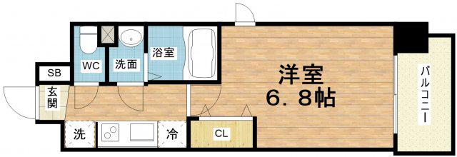 QUINTET JOTONOE(1K/2階)の間取り写真