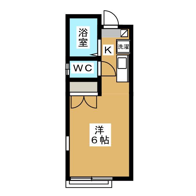 PALETTE(ワンルーム/2階)の間取り写真