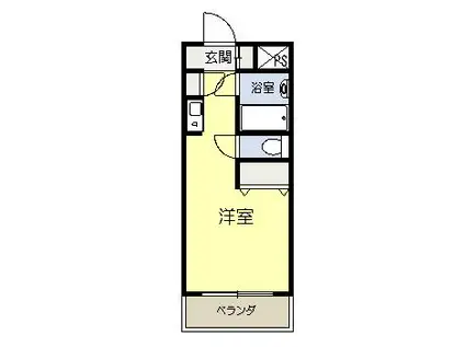 ヒューマンアカデミーハウジングI(ワンルーム/4階)の間取り写真