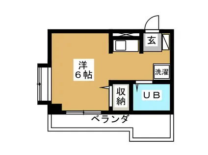プレジデントハイムII(ワンルーム/3階)の間取り写真
