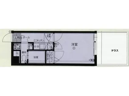 エステート・モア・白金ルノン(1K/1階)の間取り写真