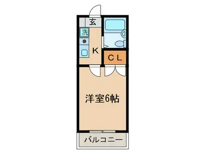 榎本マンション(1K/2階)の間取り写真