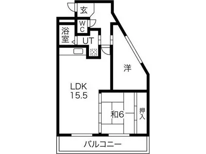 アドバンス江坂(2LDK/7階)の間取り写真