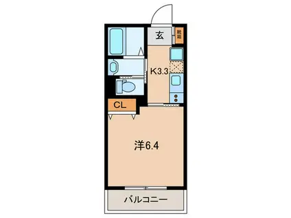 ZEHマンション小田(1K/3階)の間取り写真