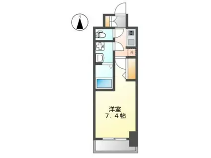 S-RESIDENCE浄心(1K/7階)の間取り写真