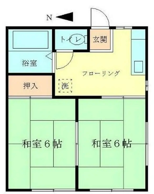 浜祥コーポA棟 2階階 間取り