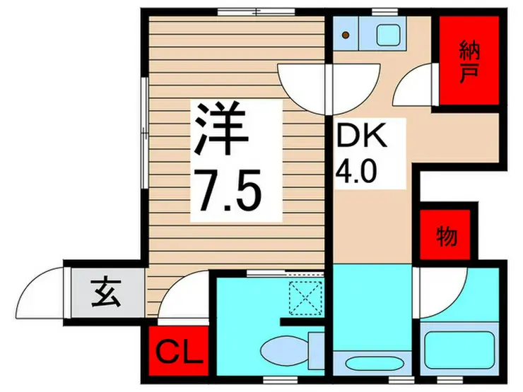 アパートメントリブラ 1階階 間取り