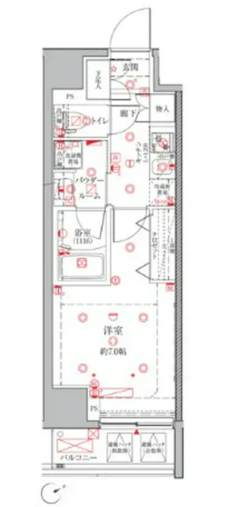 クレイシアIDZ三田 3階階 間取り