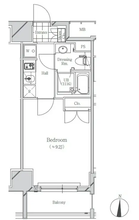 フトゥールス南麻布 7階階 間取り